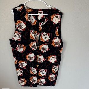 Blackjack Playing Card Hand Made Amazing Vest with many pockets -23 sku